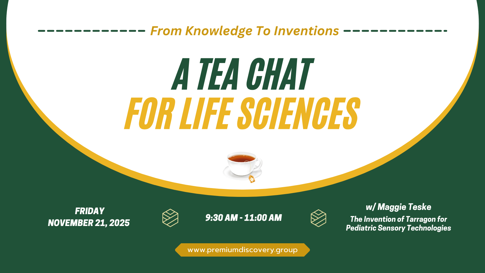Life Sciences Tea Chat event